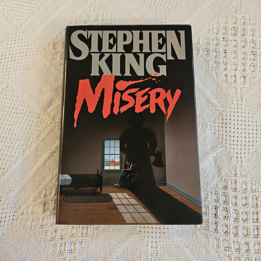 Stephen King Misery Hardcover 1987 Viking First Edition Dust Jacket EUC